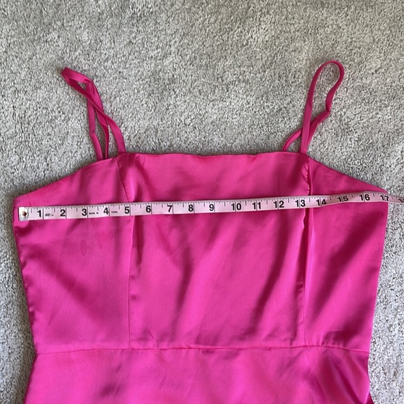 Showpo Elbereth Satin Pink Dress - Picture 12 of 13